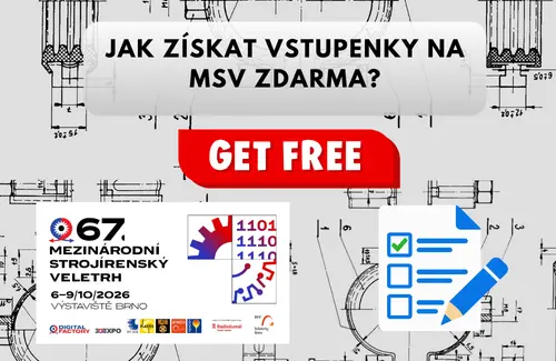 Získejte vstupenku zdarma na MSV Brno 2026