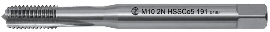 Závitník strojní M6x1 HSSCo5 2N přímá drážka PN8/1371(DIN371) - 191