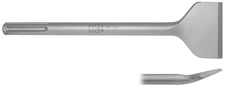 Sekáč SDS-Max rýčový široký vyhnutý (na dlaždice) 300x75mm