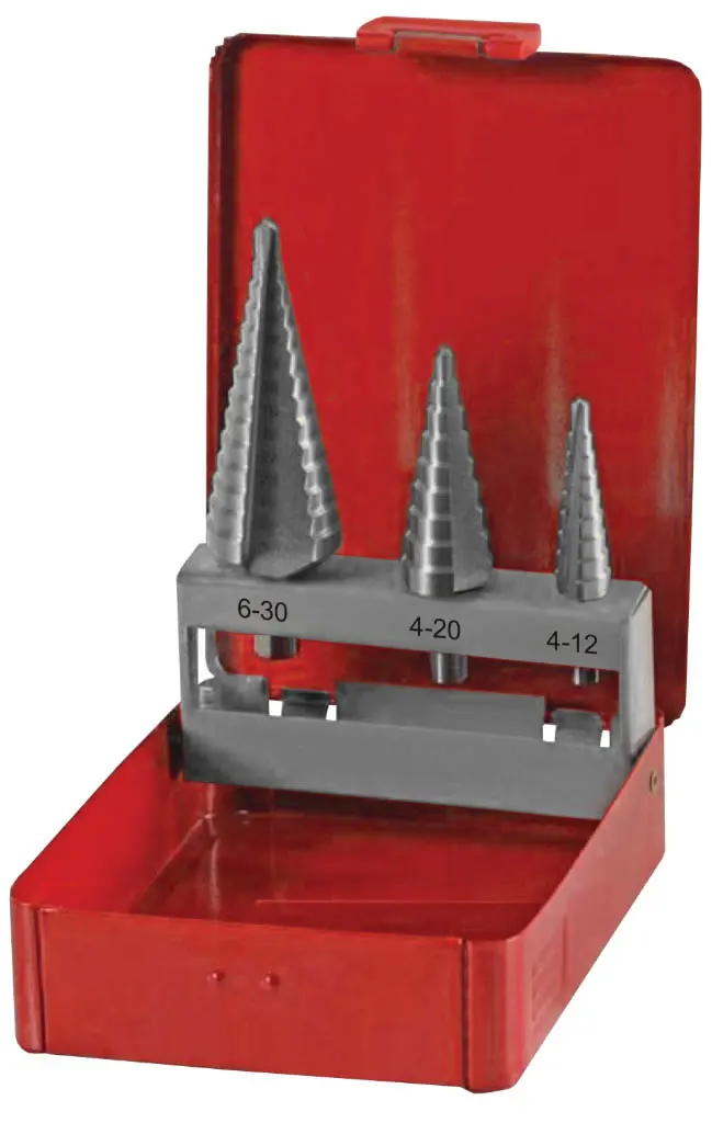 Sada stupňovitých vrtáků CZ641 4/12-1;4/20;6/30 HSS