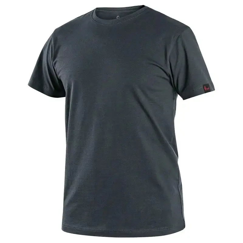 Tričko CXS NOLAN, krátký rukáv, antracitové, vel. 5XL b1/60