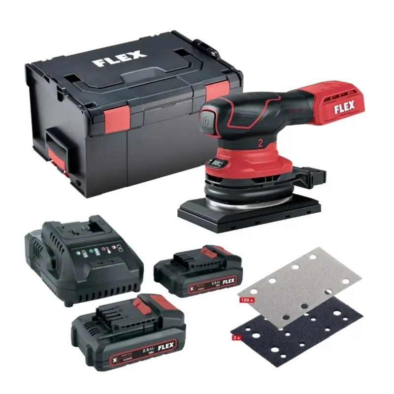 OSE 2-80 18-EC Aku vibrační bruska + P-Set 22 Q + sada brusiva