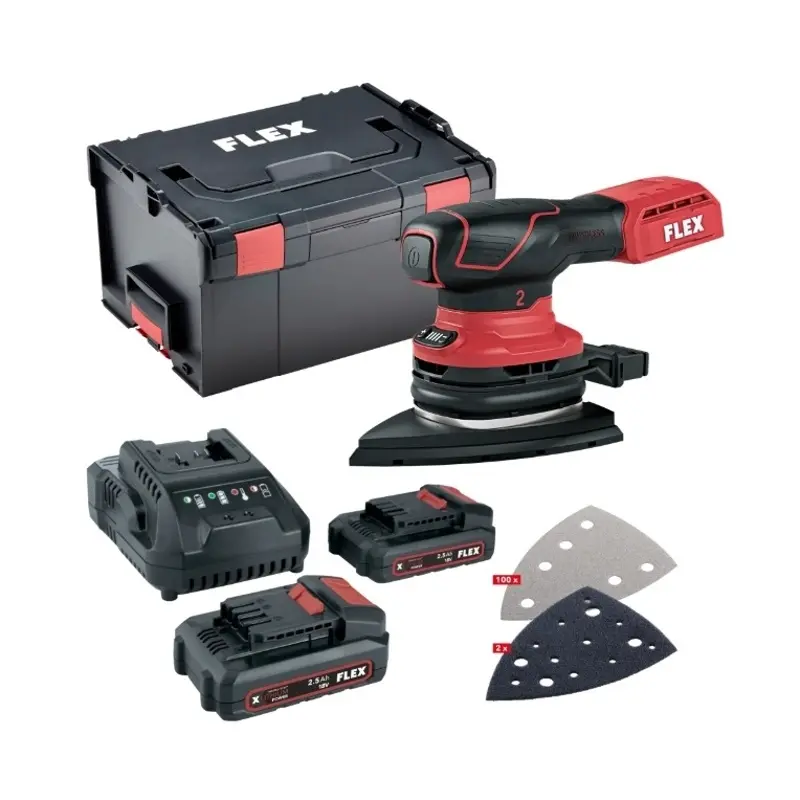 ODE 2-100 18-EC Aku delta bruska + P-Set 22 Q + sada brusiva