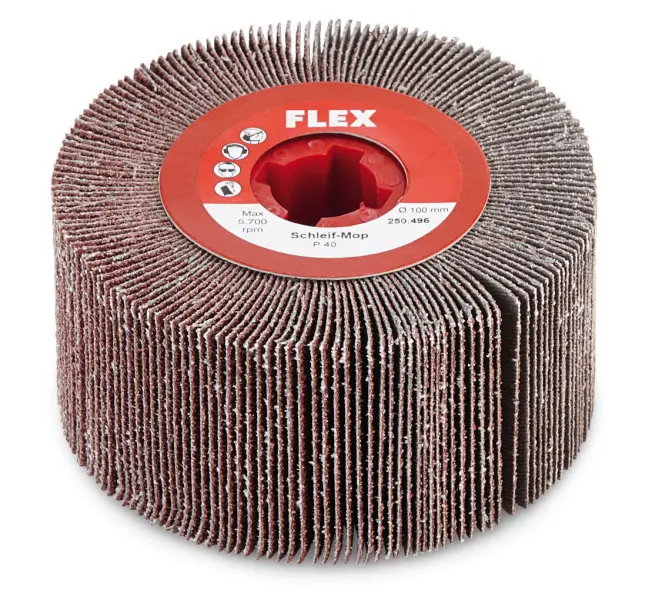 Brusný válec mop, P 80, 100 Ø x 50 FLEX