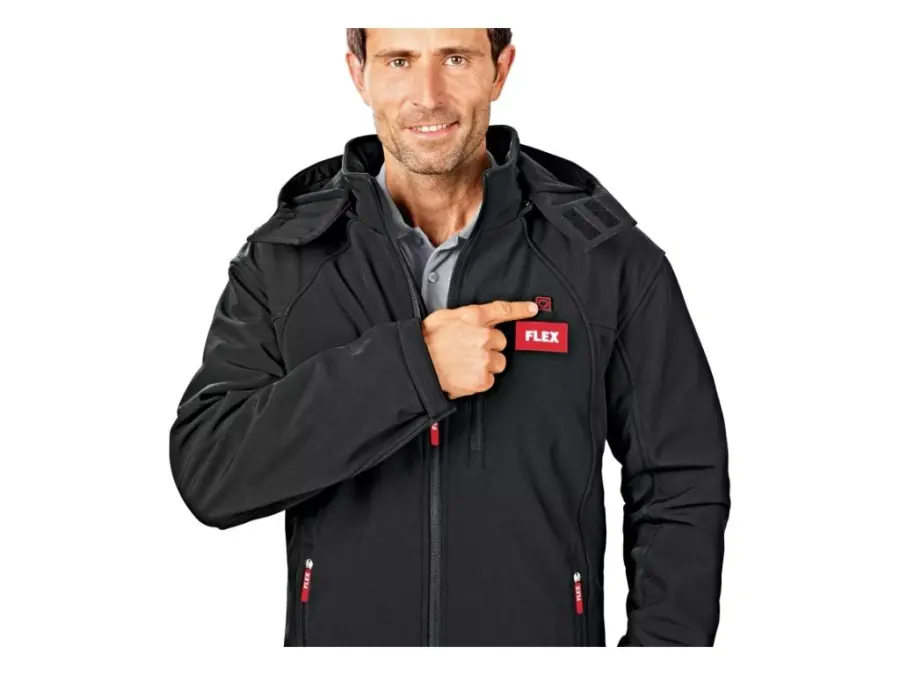 Aku-vyhřívaná bunda TJ 10.8/18.0 L + PS 10,8/18,0 aku adaptér /FlexPack/ FLEX