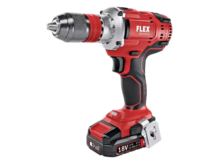 DD 4G 18.0 EC/5.0 SET Aku vrtačka 2x5.0Ah, rychlonabíječka FLEX