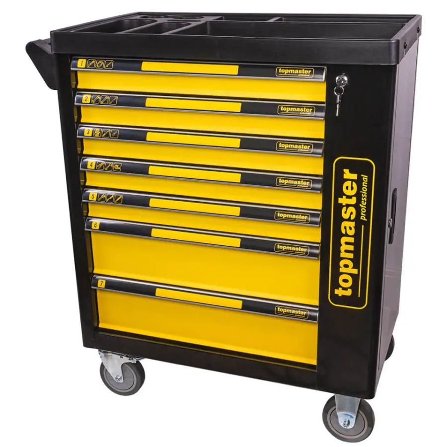 Vozík s nářadím 182 ks 7 zásuvek TMP