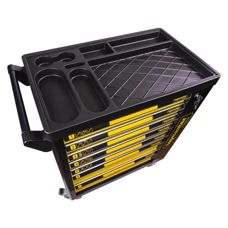 Vozík s nářadím 182 ks 7 zásuvek TMP