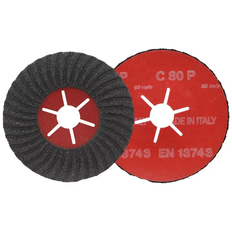 Kotouč brousící 125mm zr.80 polopružný s karbidem křemíku, ideální pro zpracování stavebních materiálů, mramoru, kamenů atd. b25