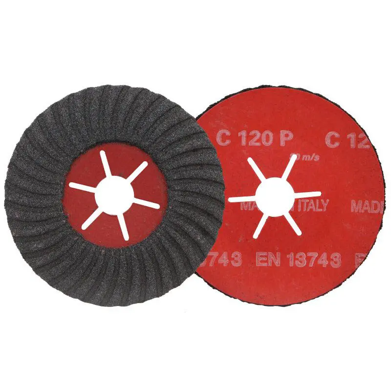 Kotouč brousící 125mm zr.120 polopružný s karbidem křemíku, ideální pro zpracování stavebních materiálů, mramoru, kamenů atd. b25