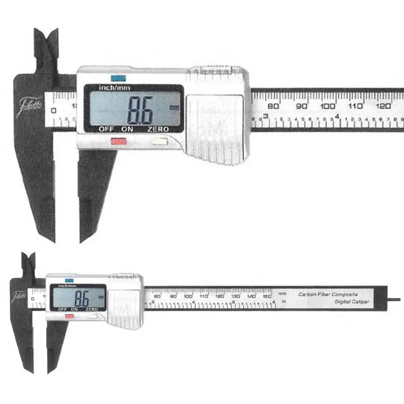 Měřítko posuvné digitální carbon fiber 0-300mm