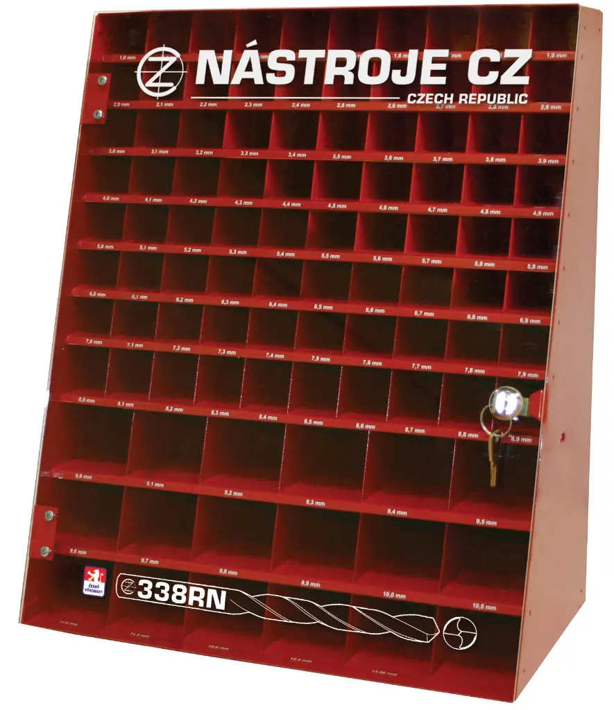 Velký prodejní box s vyb. vrtáky 338RNHSS pr.1,00-13,00mm, 860kusů