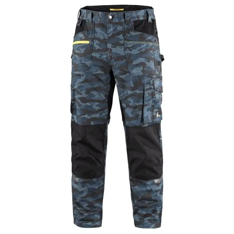 Kalhoty CXS STRETCH, pánské, maskáčové modré, vel. 64 - novinka b1/20