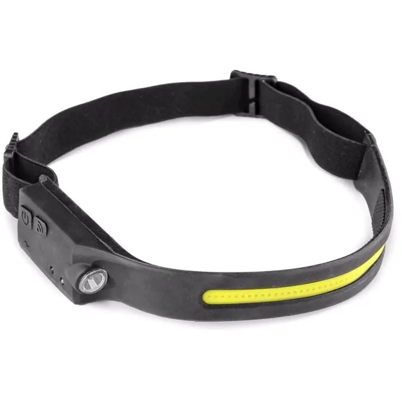 Čelovka XPE LED / COB LED se svítícím LED páskem - novinka b1/100