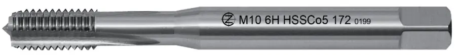 Závitník strojní M5x0,8 ISO2 (6H) HSSCo5 přímá drážka DIN371 - 172