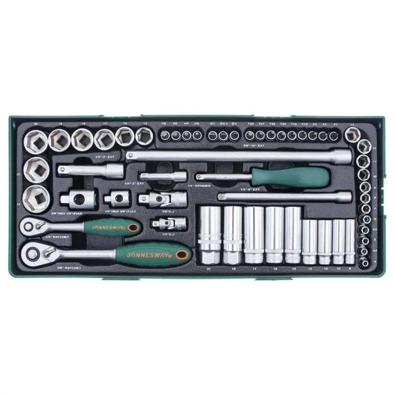 Modul PVC (B) - 56-dílná sada hlavic 1/4