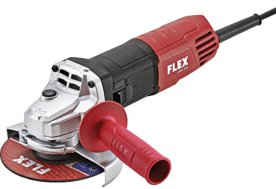 L 811 úhlová bruska 125mm, 800W, 12.000ot/min, kabel 4m, 2.0kg, 230V/CEE + Prodejní box 20ks - kotouč řezný 125x1,6x22 na ocel a nerez v PROFI obalu