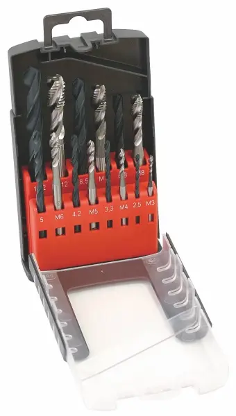 Sada vrtáků a závitníků 14dílů,M3-M12 ČSN221121,DIN371(174)aDIN376(184) šroubovitá drážka HSSE + JYO 18- Perfektní skládací dron do kapsy s HD kamerou, osvětlen