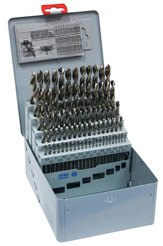 Sada vrtáků 91 dílná, 1,00-10,00x0,1mm S338RCZ002HSS, kovová krabička + Kuše CROSSBOW JAGUAR CAMO 175 LB