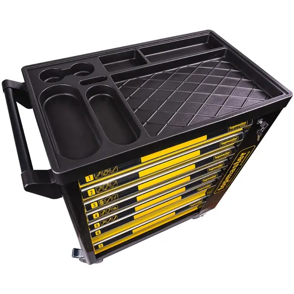 Dílenský vozík s 219ks nářadí 7 zásuvek TMP