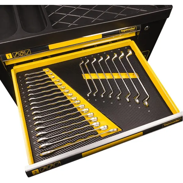 Dílenský vozík s 219ks nářadí 7 zásuvek TMP