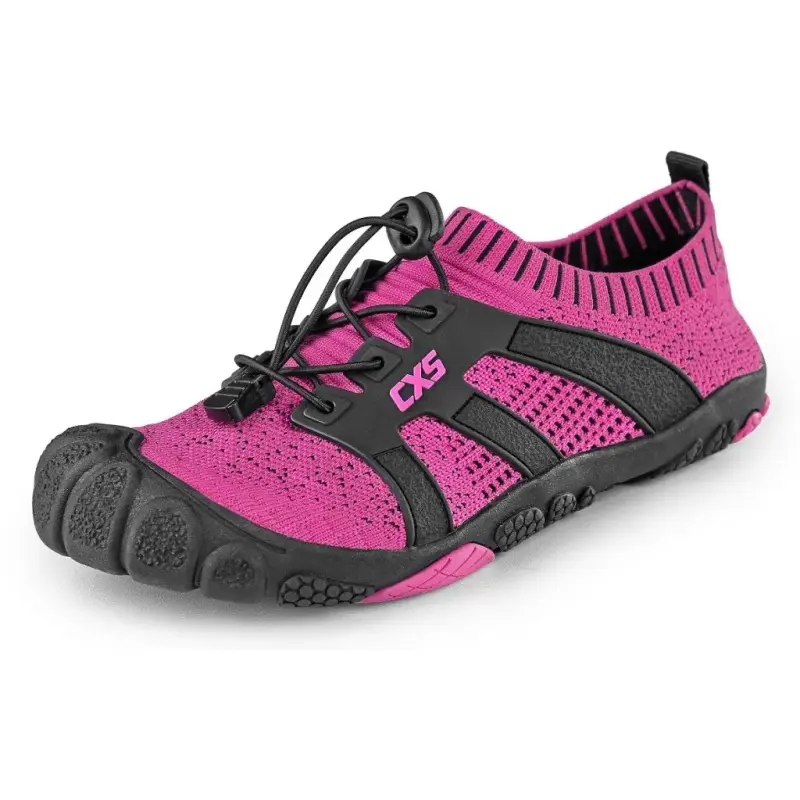 Obuv, barefoot polobotka CXS PURESTEP, růžovo-černá, vel. 42