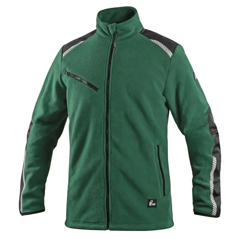 Bunda CXS 4ENVI SOLIS, pánská, fleecová, zeleno-černá, vel. 2XL