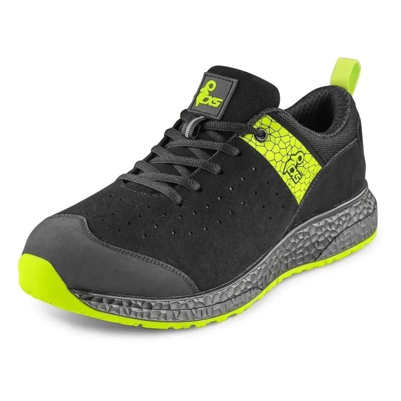 Obuv polobotka CXS FIBELINE DORSATA S3S, černo-zelená, vel. 38