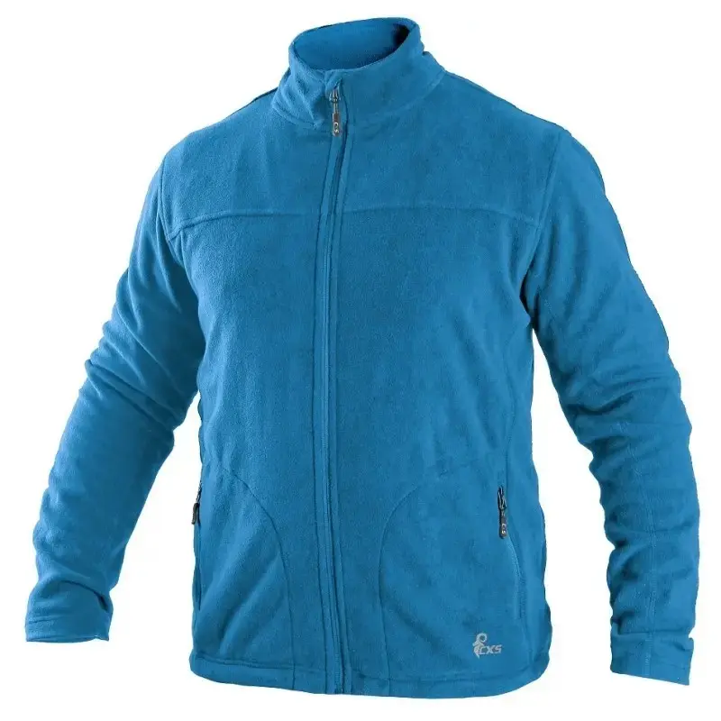 Mikina CXS GRANBY, pánská, fleece, azurově modrá, vel. 3XL