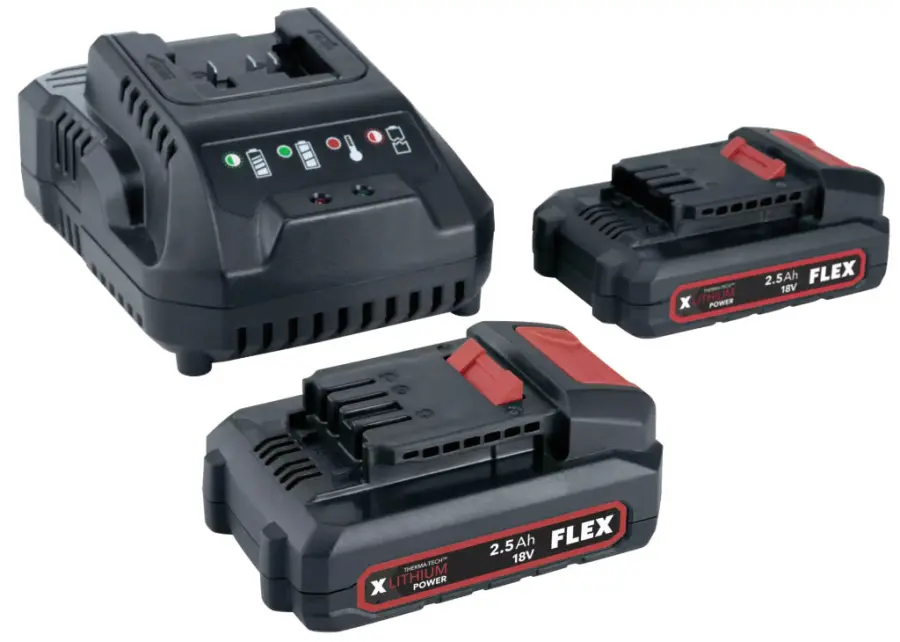 P-Set 22 Q Sada nabíječka 18V + 2x akumulátor 2,5Ah 18,0V