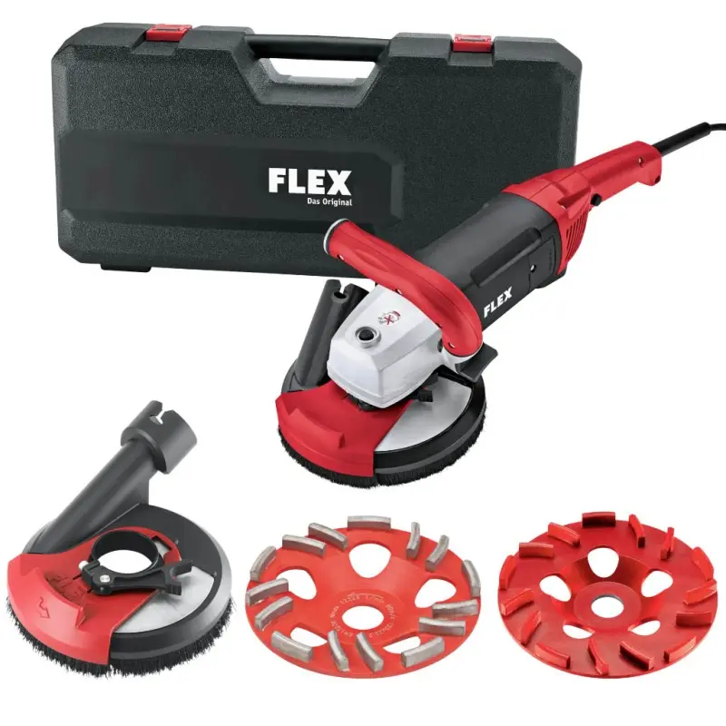 LD 18-7 150 R sanační bruska, Kit E-Jet brusný talíř + 125 mm kryt