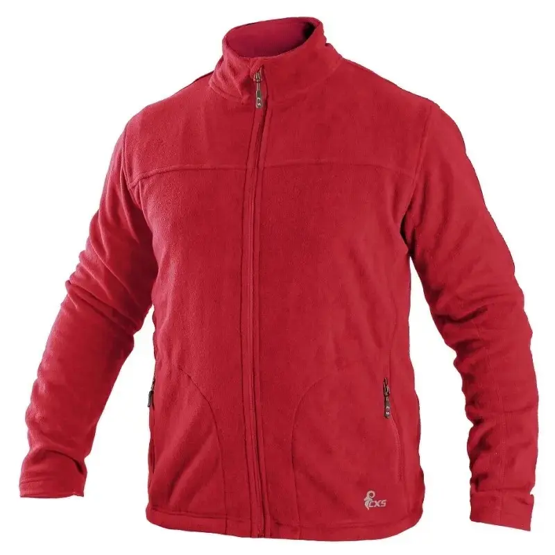 Mikiny CXS GRANBY, pánské, fleece, červené
