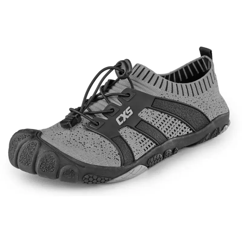 Obuv, barefoot polobotka CXS PURESTEP, šedo-černá