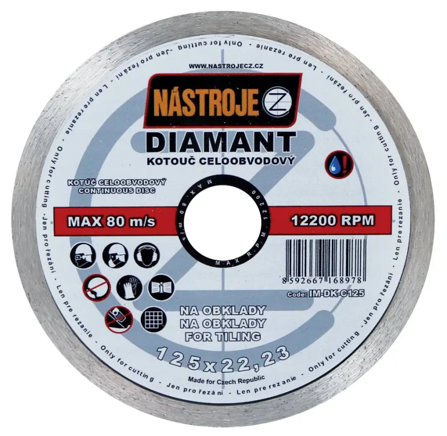 L 1100 Úhlová bruska 1100 W, 125 mm, 10.000 U/min, Kabel 4 m, 230 V/CEE + 5 Stück Diamant-Trennscheiben WERKZEUGE CZ