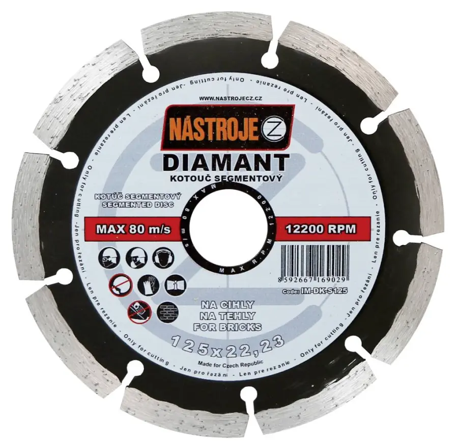 L 1100 Úhlová bruska 1100 W, 125 mm, 10.000 U/min, Kabel 4 m, 230 V/CEE + 5 Stück Diamant-Trennscheiben WERKZEUGE CZ