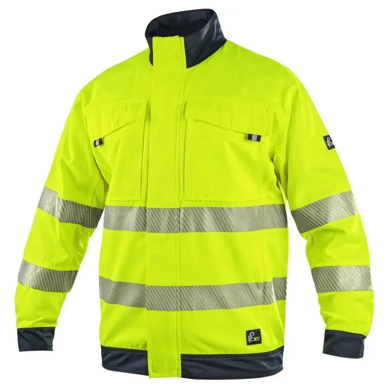 Blůzy CXS HALIFAX, výstražné se síťovinou, pánské, žluto- modré