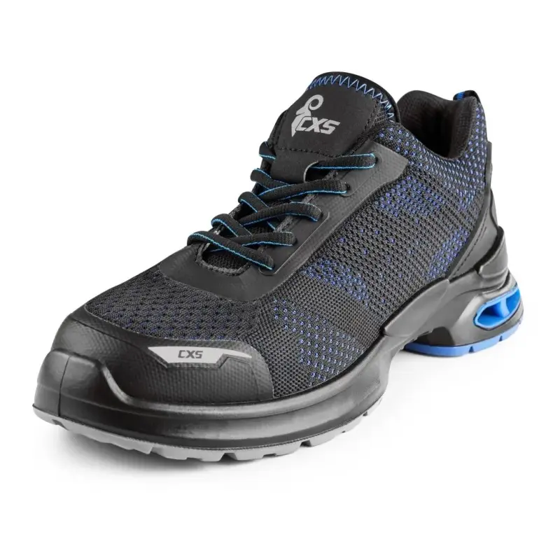 Obuv polobotka CXS LAND HITRA LG O2, černo-modrá