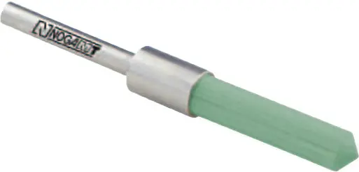 Kartáč koncový úhlový pro odjehlení Ø 5,0 mm - zrno 150 (zelený - pro kalené oceli)