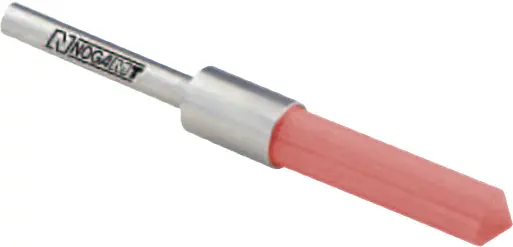 Kartáč koncový úhlový pro odjehlení Ø 5,0 mm - zrno 200 (růžový - pro kalené oceli)