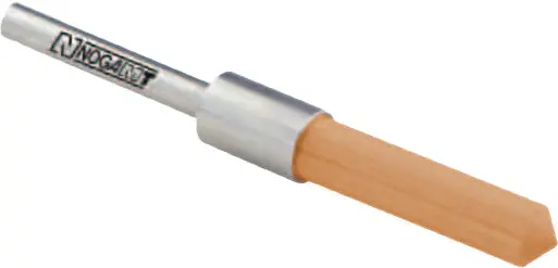 Kartáč koncový úhlový pro odjehlení Ø 5,0 mm - zrno 600 (oranžový - pro tvrdokov, nerezovou ocel, superslitiny a titan)