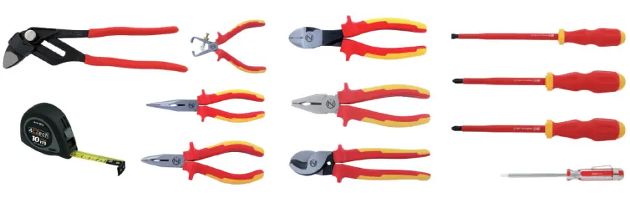 Brašna elektrikářská rozkládací 430x280x200mm s výbavou pro elektrikáře