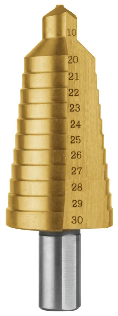 Stupňovitý vrták 20/30 HSSE TiN 20;21;22;23;24;25;26;27;28;29;30m