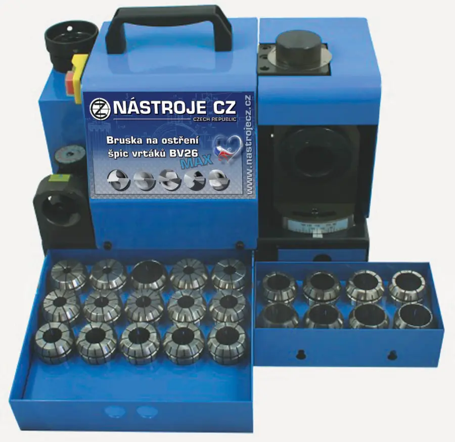 Bruska na vrtáky BV26 Max rozsah 8-32mm, 230V, 0,5A, 90W