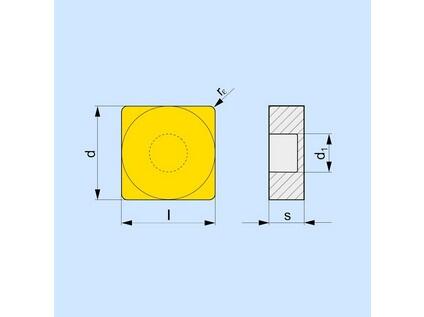 Soustružnické VBD negativní 80015547 / 6753687 SNMX A1 -S- PRAMET - PM-SNMX-251224S-SR-T8345