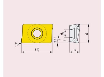 Frézovací VBD ostatní + vrtací 80014533 / 6753394 APKT 10 G4 -S- PRAMET - PM-APKT-1003PDER-M-8215