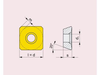 Frézovací VBD ostatní + vrtací 80014608 / 6753407 SEET 12 G4 -S- PRAMET - PM-SEET-1204AFSN-8215