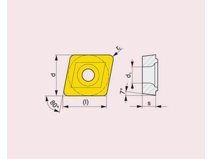 Frézovací VBD ostatní + vrtací 80024932 / 6800824 CCMX G4 -S- PRAMET - PM-CCMX-060304S-TS1-M8340