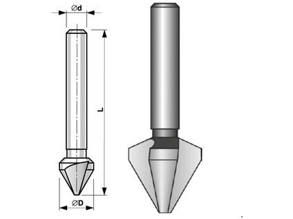 KUZELOVY ZAHL. TRIBRITY DIN 335 C D 16,5 HSS TIN AL - BU748-165