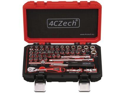 1/4" 42dílná sada nářadí 4-14mm + ráčna 72 zubů - 4CZ-146-42