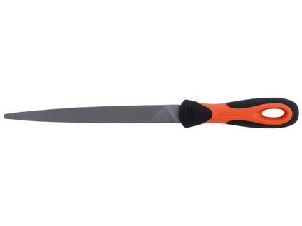 Pilník plochý zúžený nízký 150/15/1.9mm, sek2, s rukojetí  b5 - BA-1-111-06-2-2